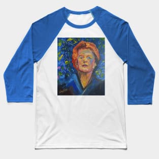 Margaret Thatcher colourful portrait Baseball T-Shirt